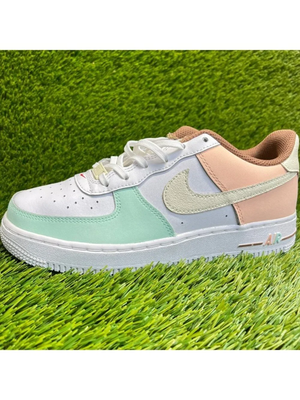 Nike Air Force 1 LV8 Ice Cream Girls Size 5.5Y White Pink Athletic Shoes Sneaker